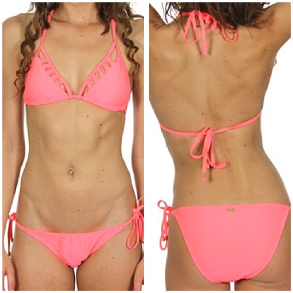 Women’s Size S Melon Colored Bikini - Picture 4 of 4